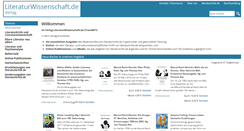 Desktop Screenshot of literaturwissenschaft.de