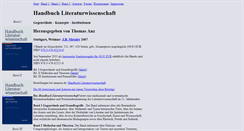 Desktop Screenshot of handbuch.literaturwissenschaft.de