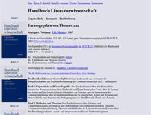 Tablet Screenshot of handbuch.literaturwissenschaft.de